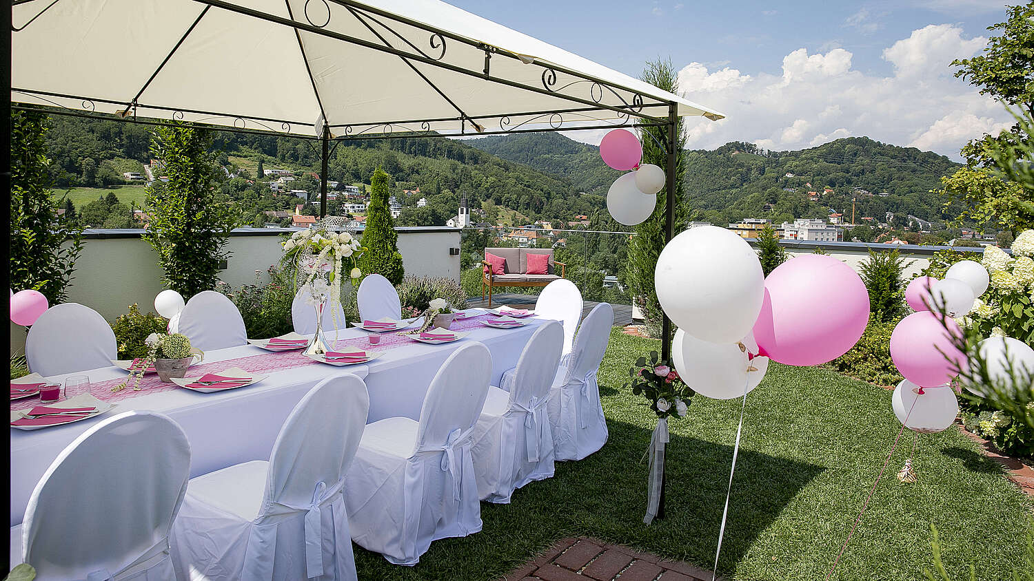 Feiern über den Dächern von Graz