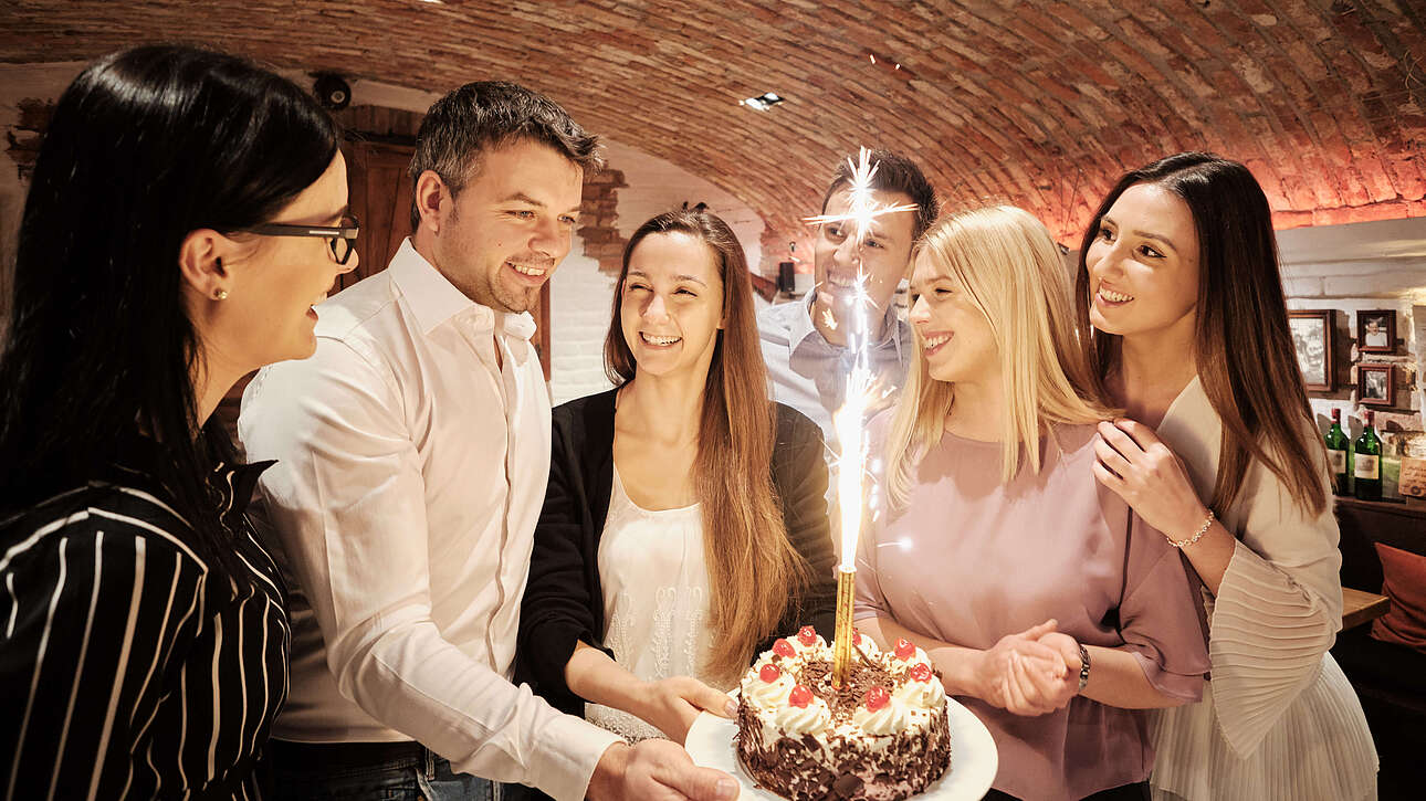 Feiern in der Fürst'n Stubn im Weinkeller