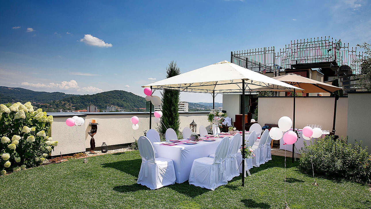 Dachterrasse im Wohnpark