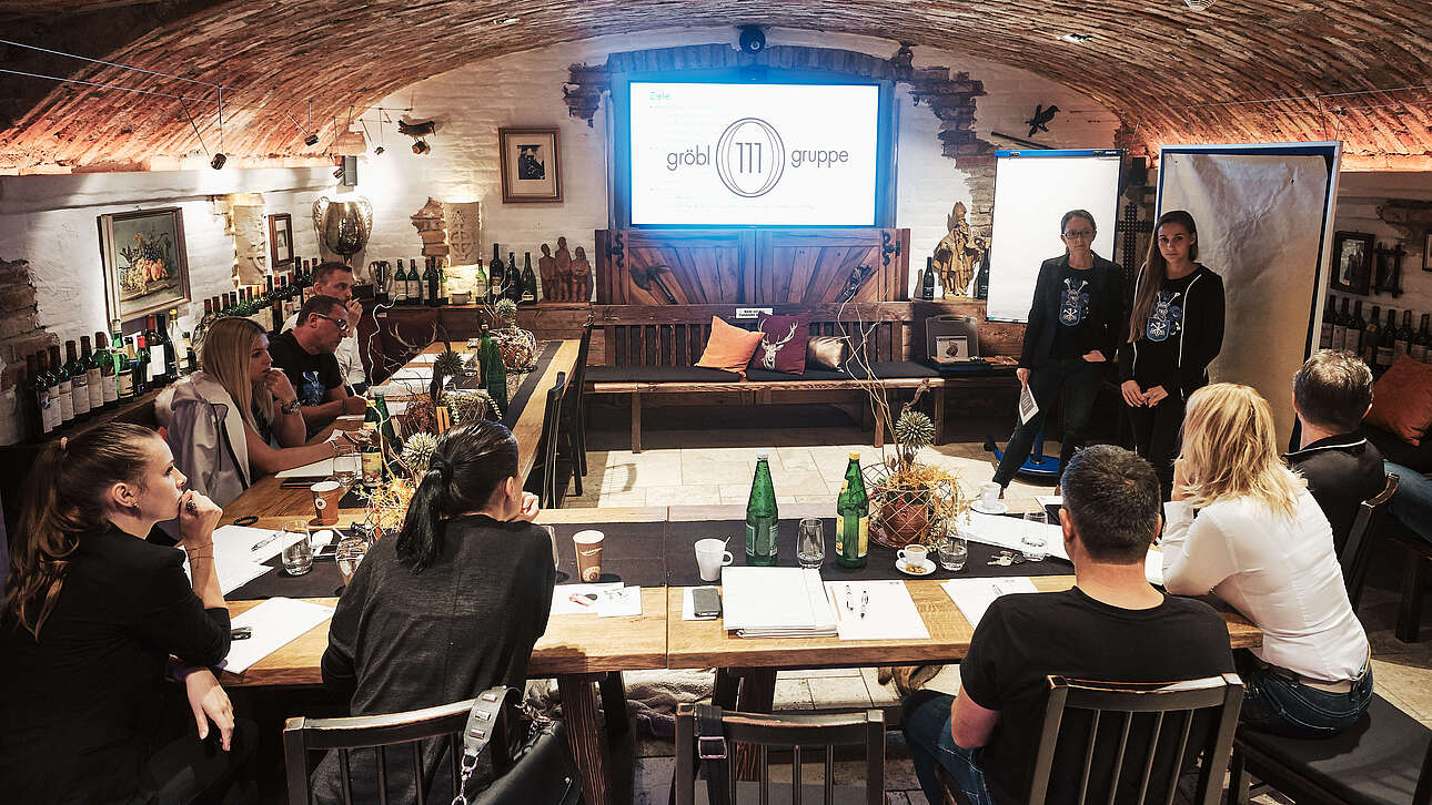 Beamerprojektion im Kaisergewölbe