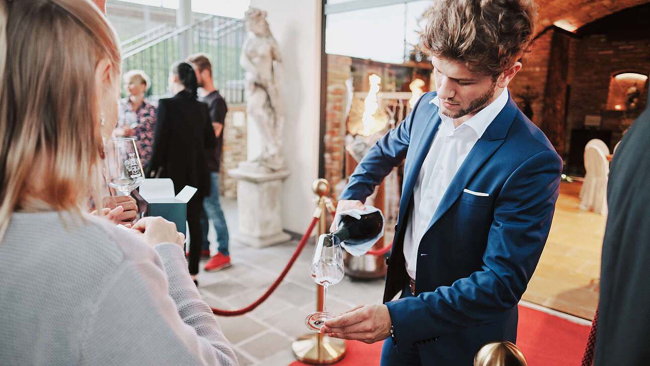 Weinverkostung im Kaisergewölbe