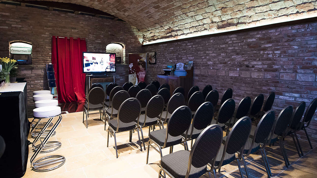 Sitzreihen im Erzherzog-Johann Salon